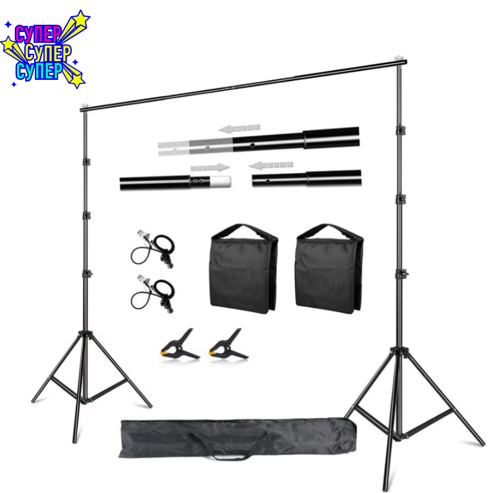 Photography Lighting Weight Bags - 背景スタンド 写真背景サポート スタジオライト 三脚 写真撮影 グリーンスクリーン背景
