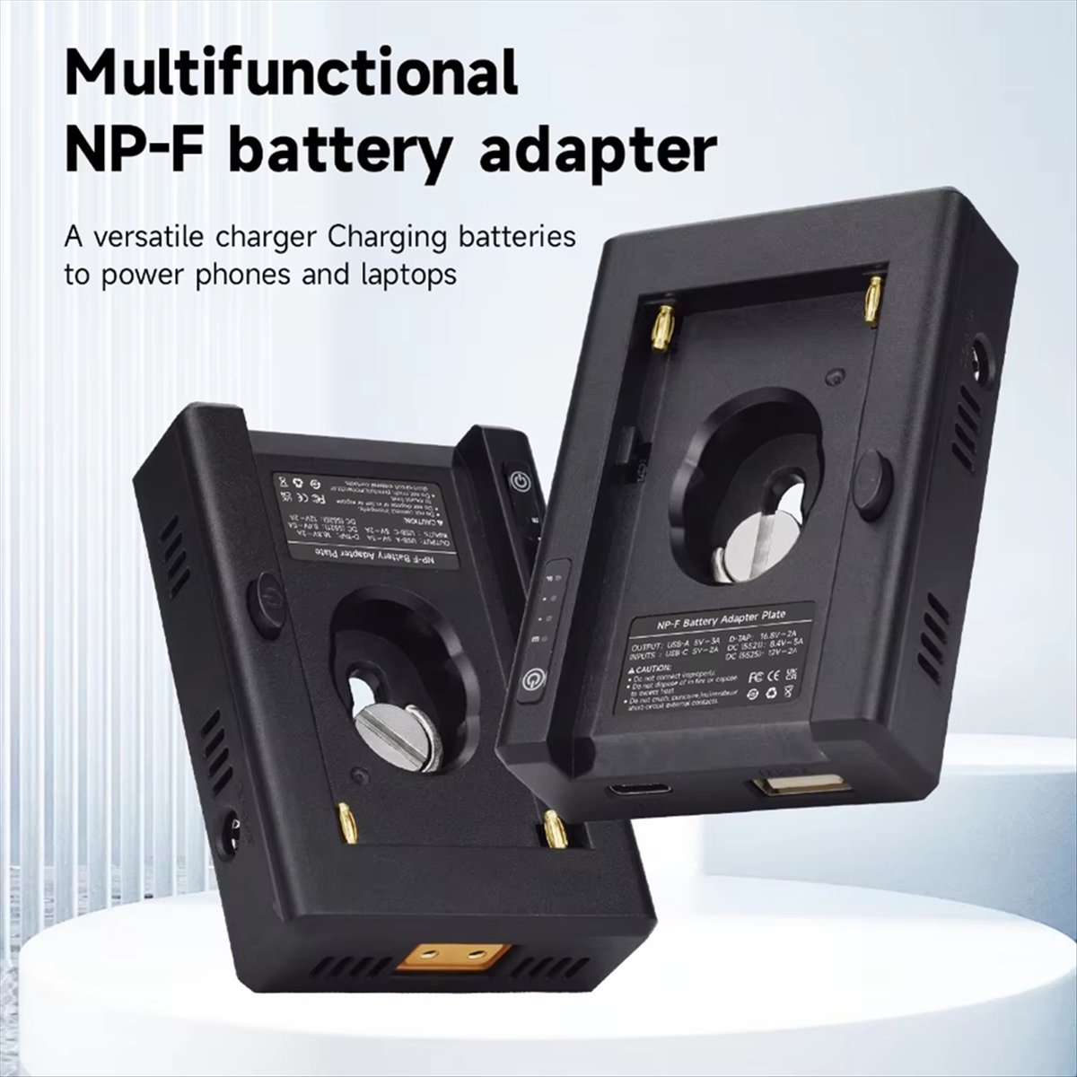 V Mount Battery - # 71V エレクトロニクスアクセサリー、NP-F から V マウントバッテリーへのコンバーターアダプタープレート、ソニー