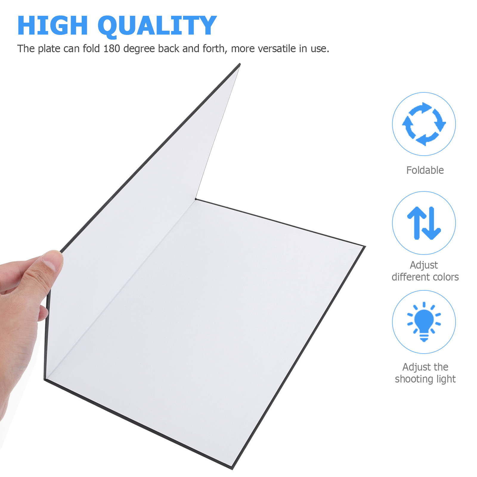 Photography Lighting Product - A4折りたたみ式写真用反射板、静物写真、製品写真、ジュエリー、化粧品、スタジオ写真用反射ボード