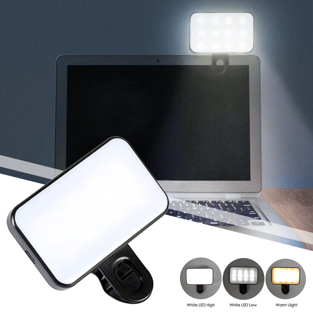 Photography Lighting Product - iPhone、iPad、携帯電話、ノートパソコン用ポケットLEDセルフィーライト、クリップ式フラッシュ、ビデオ撮影用リングライト、写真撮影用ランプ