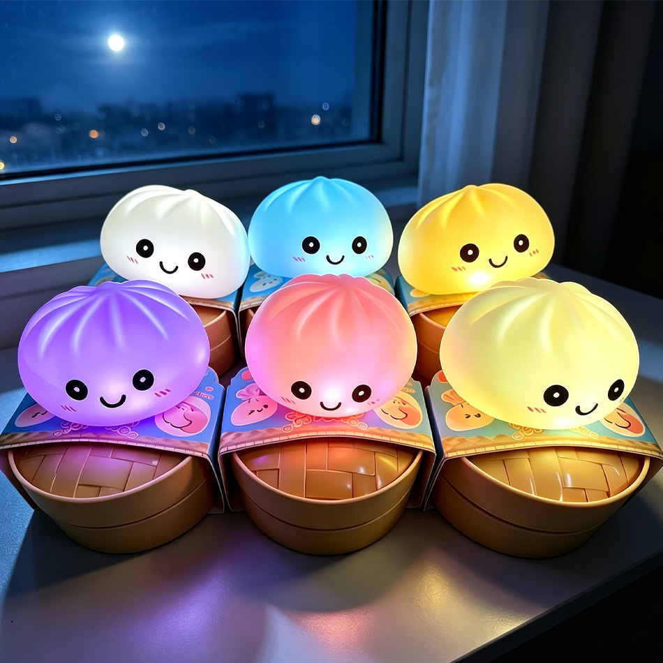 Photography Lighting For Food - 美的LEDバンナイトライト、柔らかいシリコン製スクイーズ玩具、光る食品型オーナメント、感覚ストレス解消グッズ、子供向けのかわいいギフト＆A