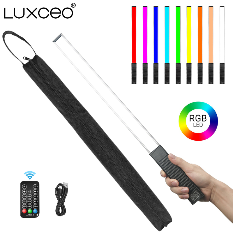 Photography Lighting Product - LUXCEO Q508A ハンドヘルド RGB ビデオチューブライト LED