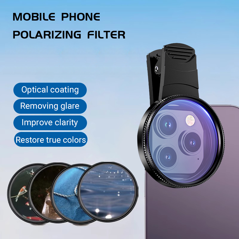 Photography Lighting Beginners - 52mm クリップオンスマートフォンカメラフィルターキット CPL 偏光フィルター グラデーションカラーフィルター 携帯電話クリエイティブ写真レンズ
