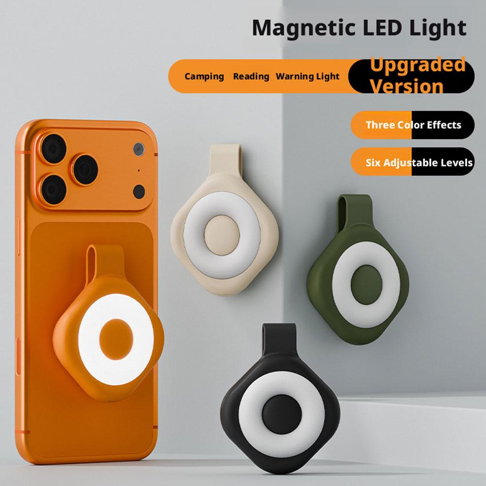 Photography Lighting For Outdoors - 充電式磁気携帯電話フィルライトポータブル襟クリップナイトライトランニング読書用屋外懐中電灯