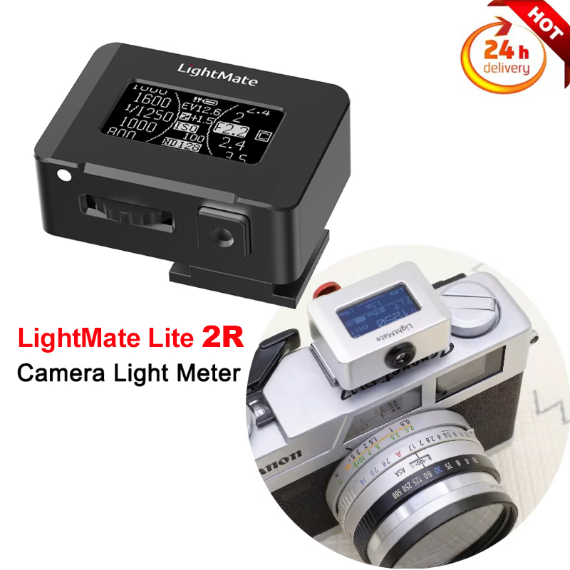 Photography Lighting Product - 写真撮影用ライトメーター,ミニカメラ,反射ライト,LEDディスプレイ,リアルタイム,外部ライト,lightmate lite 2r