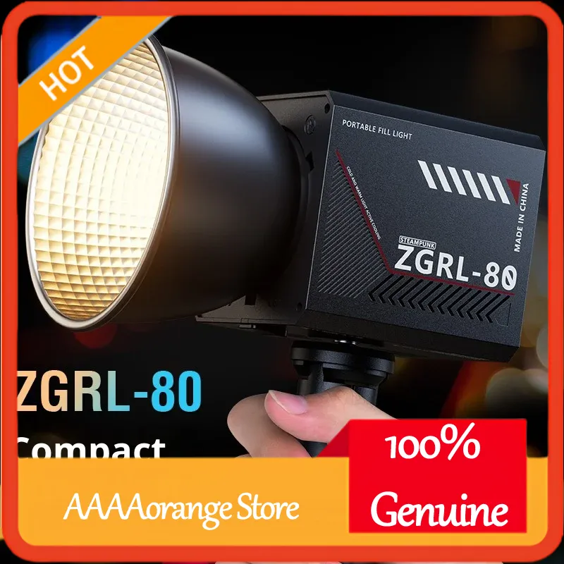 Photography Lighting Product - ZGRL80 80W COB LEDビデオライト ハンドヘルド ポータブル連続照明