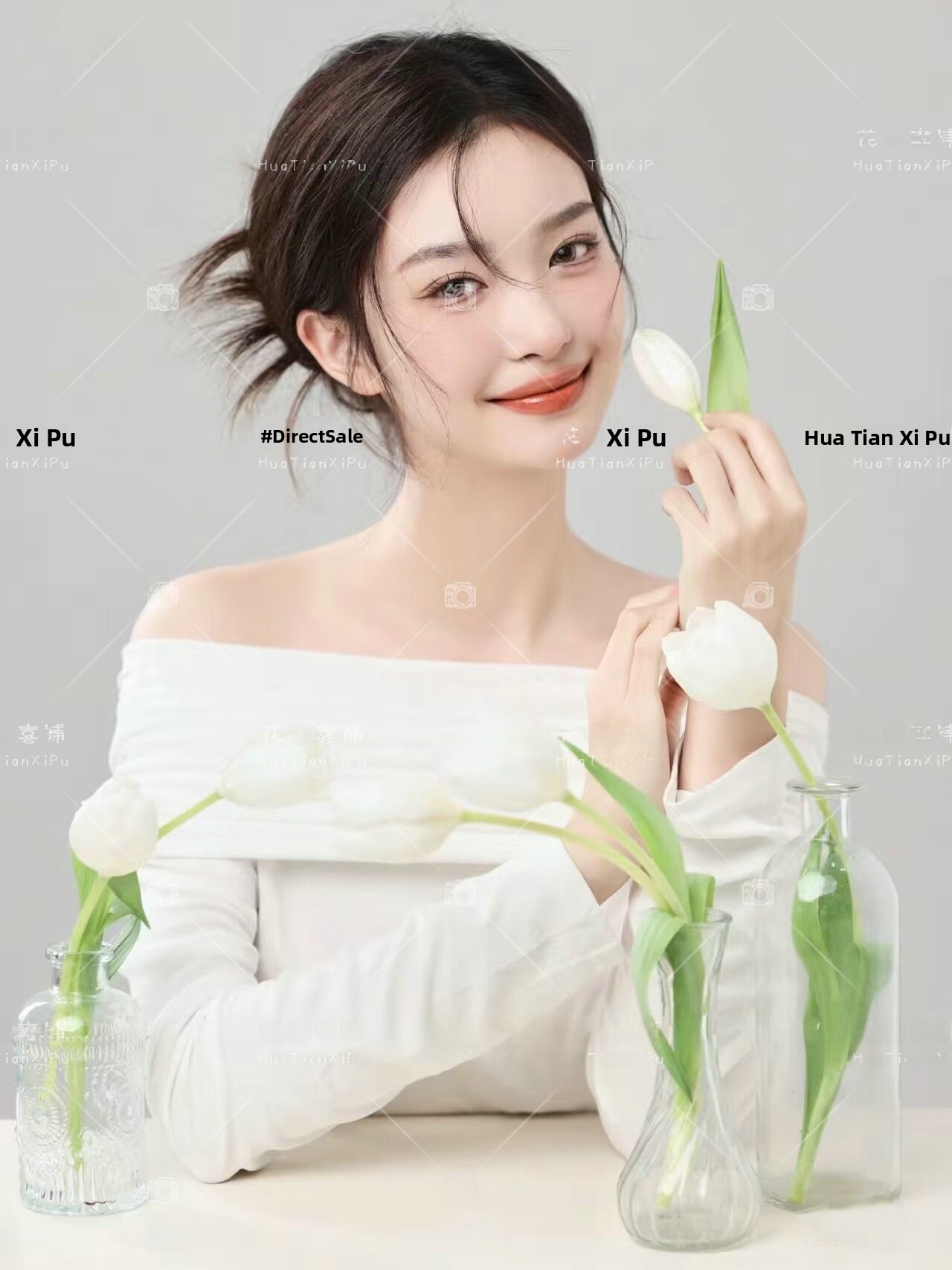 Lighting In Photography - 新着スタジオテーマ韓国スタイルライトオキシジェンガールトップポートレートアート写真撮影服冬シーズンレディース...