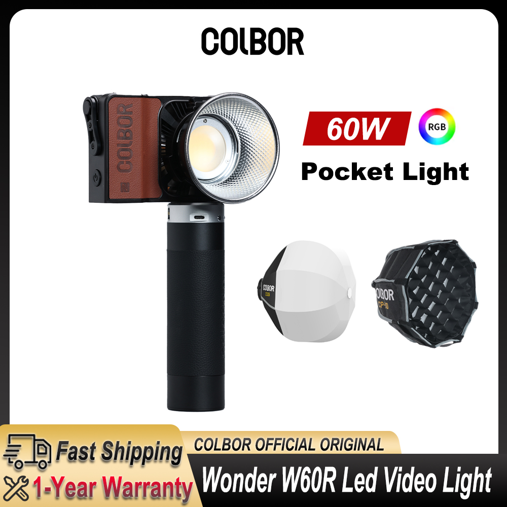 Photography Lighting For Outdoors - Colbor Wonder W60 RGB LEDビデオライト ポケット撮影用フィルライト