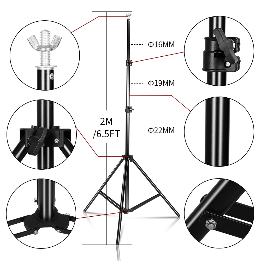 背景スタンド 写真背景サポート スタジオライト 三脚 写真撮 - Photography Lighting Weight Bags のレビューと価格