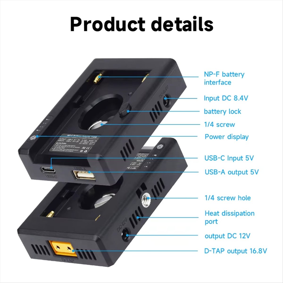 # 71V エレクトロニクスアクセサリー、NP-F から V - V Mount Battery のレビューと価格