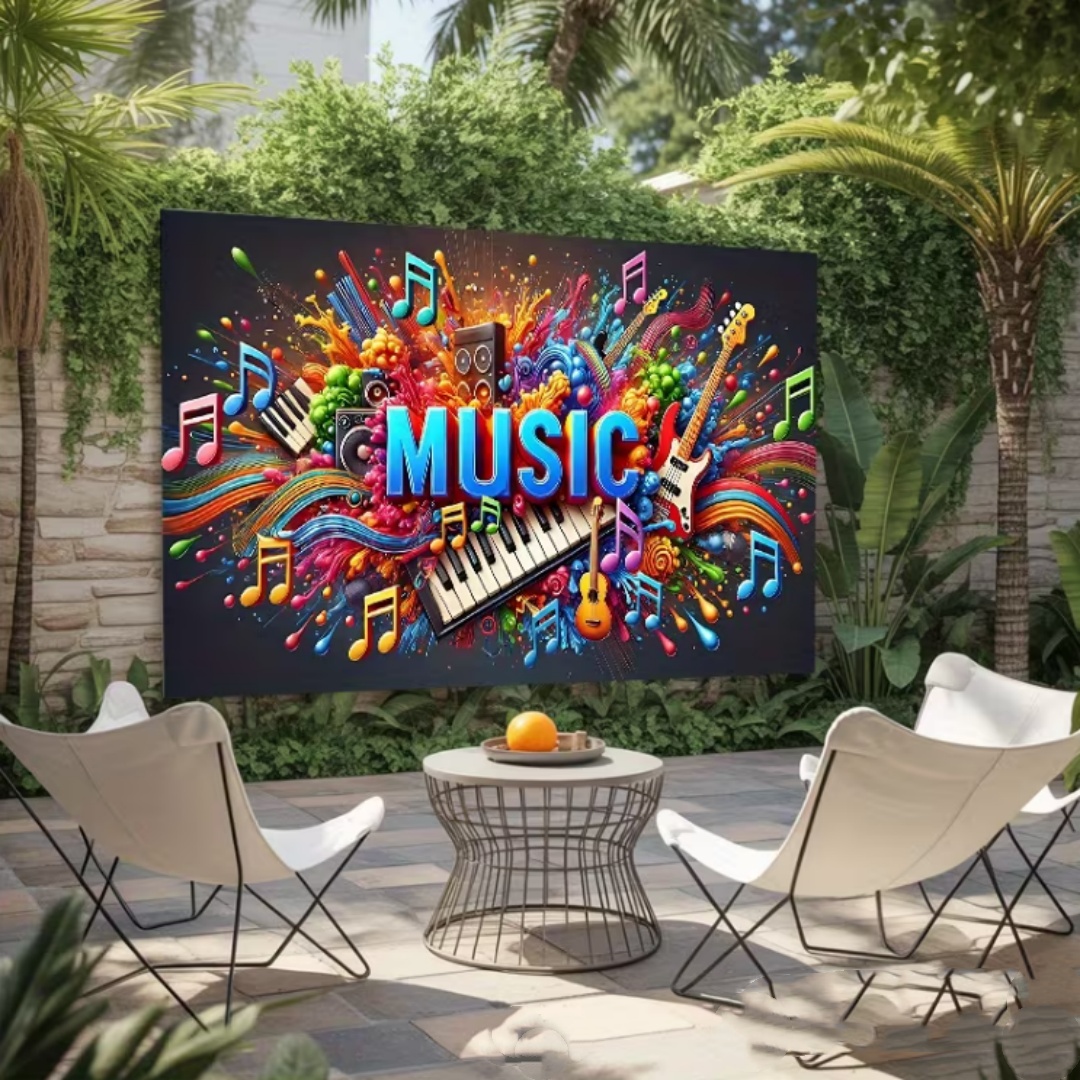 鮮やかな音楽テーマグリッターパーティー装飾背景夢のような芸術 - Photography Lighting And Background のレビューと価格
