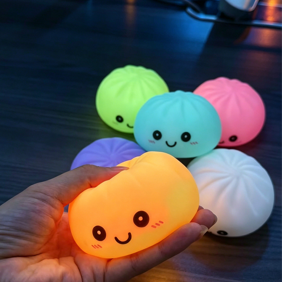 美的LEDバンナイトライト、柔らかいシリコン製スクイーズ玩具 - Photography Lighting For Food のレビューと価格