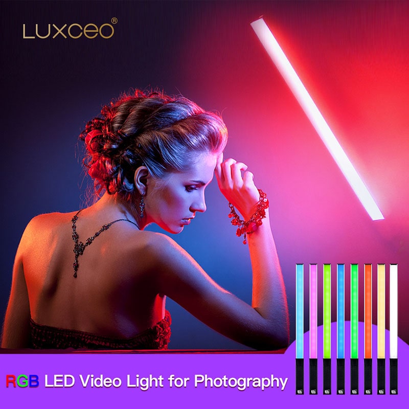 LUXCEO Q508A ハンドヘルド RGB ビデオチュー - Photography Lighting Product のレビューと価格