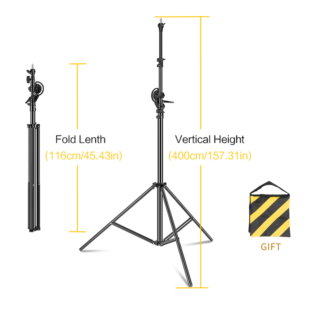 4m/9.1フィート写真スタジオ用メタルライトスタンドクロス - Photography Lighting Weight Bags のレビューと価格