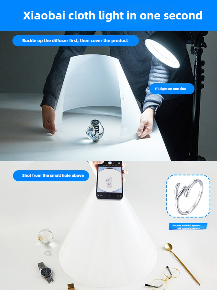ライトコーンフォトフラッシュディフューザー、製品拡散写真撮影 - Photography Lighting Product のレビューと価格