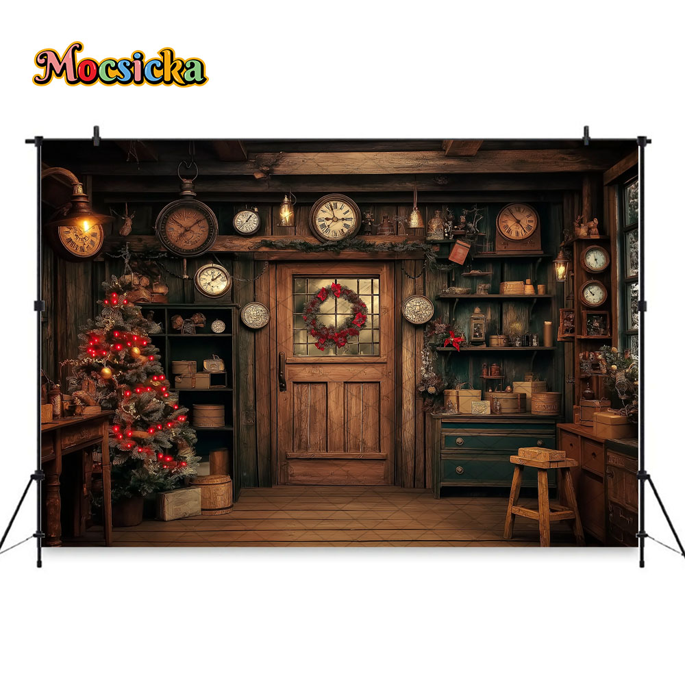 モシッカ サンタの工房 木製写真撮影用背景 クリスマスツリー - Photography Lighting Workshops のレビューと価格