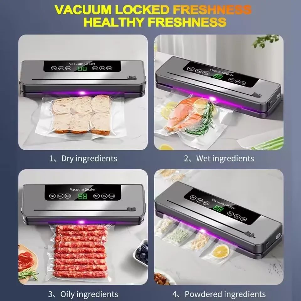 真空シーラー機 10枚のバッグ内蔵 カッター付き 自動食品シ - Photography Lighting For Food のレビューと価格