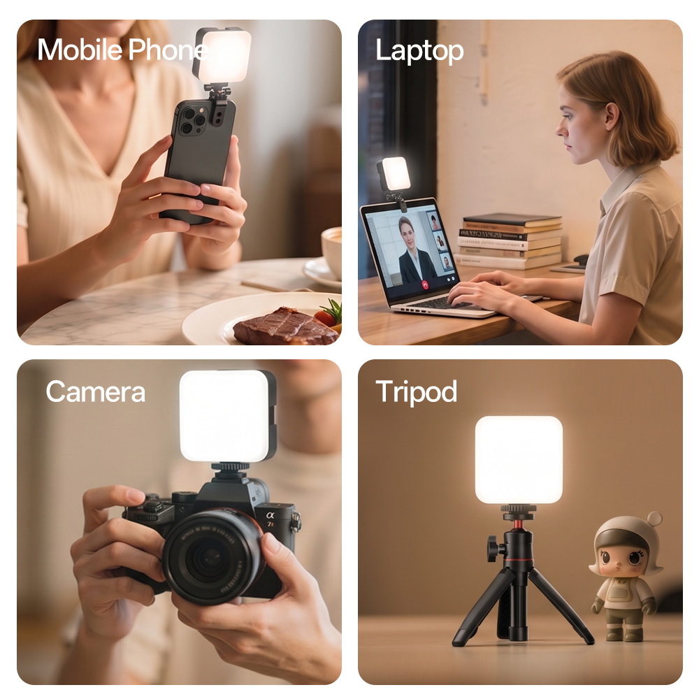 ポータブルミニポケットLEDフィルライト、スマートフォンクリ - Photography Lighting Product のレビューと価格