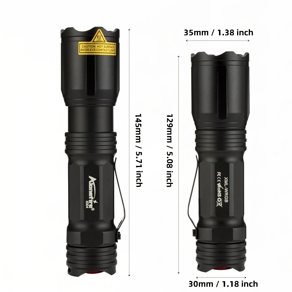 ズーム 4 色ライト LED 懐中電灯白/赤/緑/青屋外照明 - Photography Lighting For Outdoors のレビューと価格