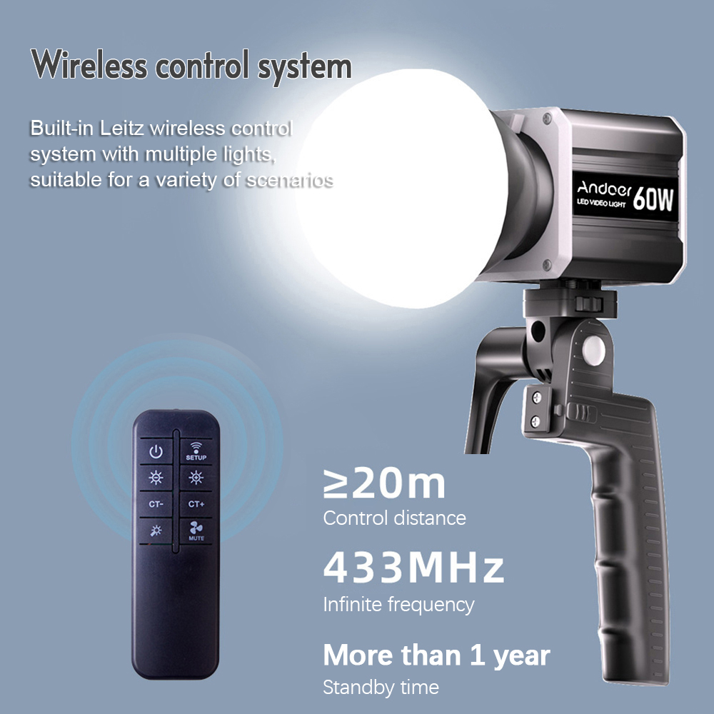 Andoer 三色 LED 60W COB 撮影ライト ビデ - Photography Lighting Product のレビューと価格