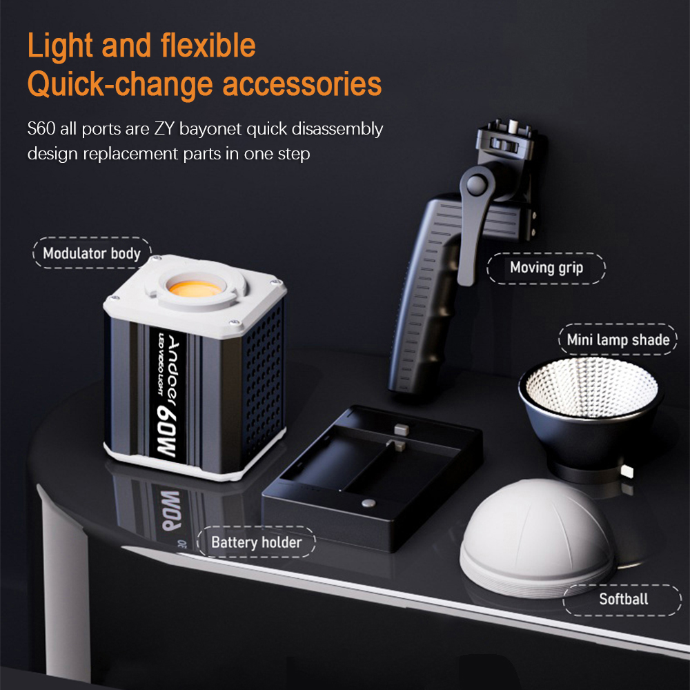 Andoer 三色 LED 60W COB 撮影ライト ビデ - Photography Lighting Product のレビューと価格