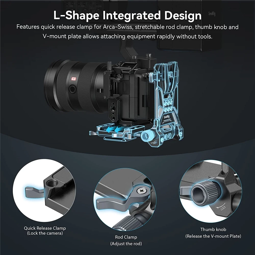NEW SmallRig Vマウントバッテリープレート、Vロ - V Mount Battery のレビューと価格