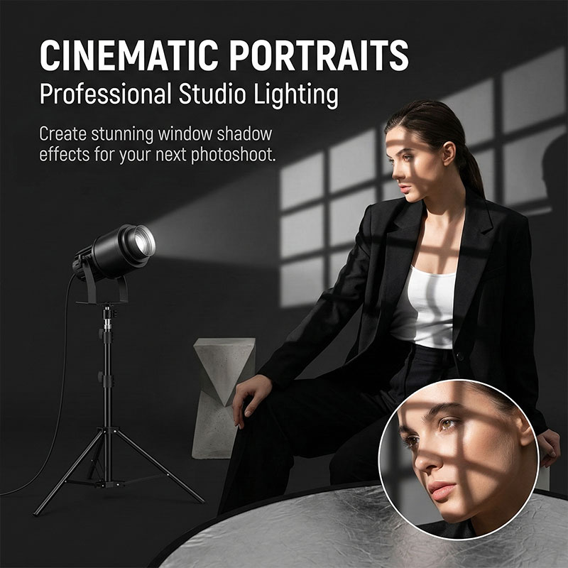 15W仮想窓投影ランプLED撮影ライト影背景寝室雰囲気ライト - Photography Lighting And Background のレビューと価格