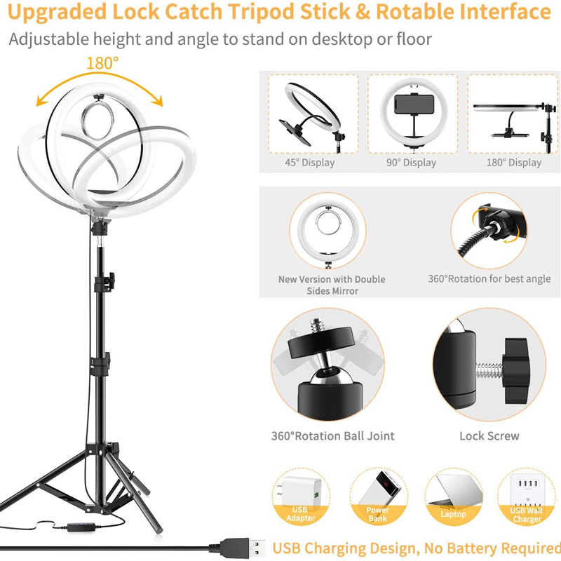 16/26/33cm自撮りリングライト写真撮影用フィルライト - Photography Lighting Product のレビューと価格