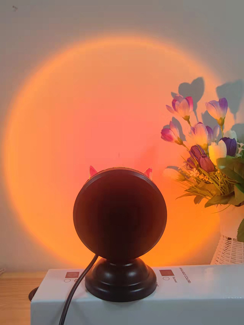 16色ミニサンセットランプ、USBリモコン付き、寝室の装飾用 - Photography Lighting Essentials のレビューと価格