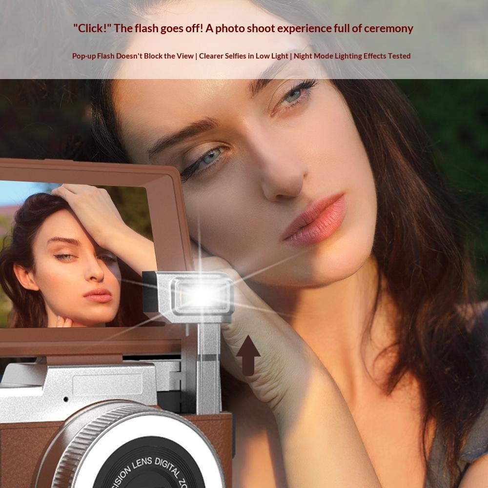 4K 64MPデジタルカメラ、写真撮影用、18倍デジタルズー - Photography Lighting Beginners のレビューと価格