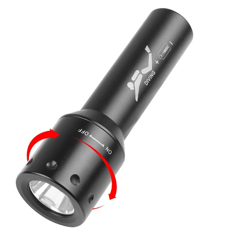 新しい T6 LED ダイビングトーチ長距離水中作業写真照明 - Lighting In Photography のレビューと価格