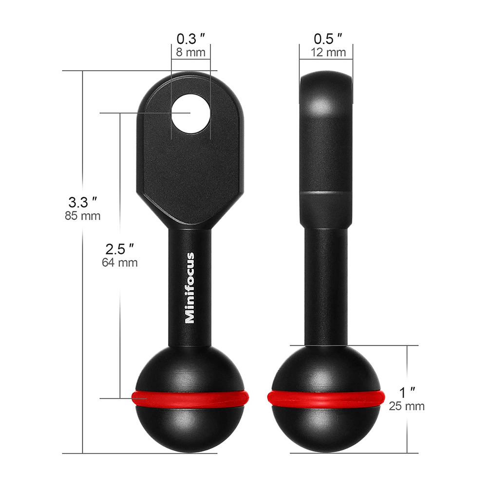 ダイビング懐中電灯用ヘッドクリップボール、クランプジョイント - Photography Lighting Essentials のレビューと価格