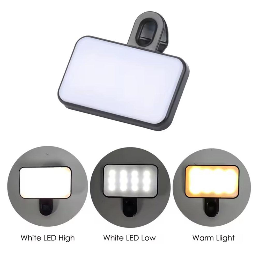 ミニ LED セルフィーライト 3 色モード調整可能な明るさ - Photography Lightning のレビューと価格
