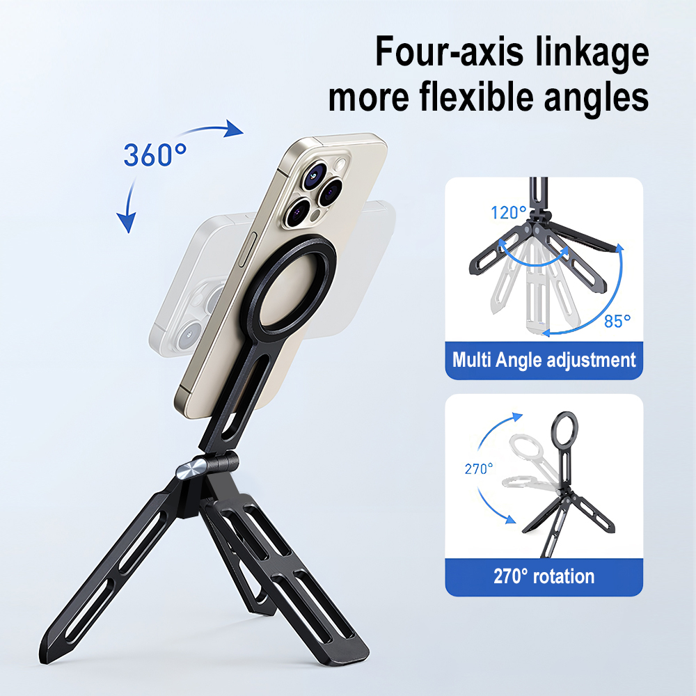 マグネット式スマホホルダー 四軸360度回転 °   回転折 - Photography Lighting Essentials のレビューと価格