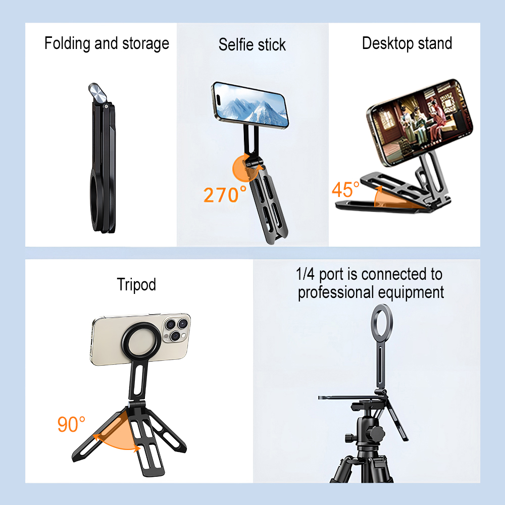 マグネット式スマホホルダー 四軸360度回転 °   回転折 - Photography Lighting Essentials のレビューと価格